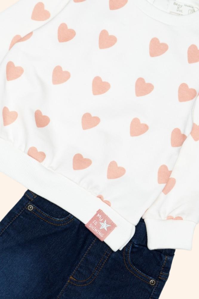 Conjunto Corações&Denim