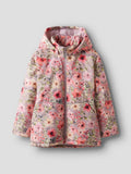 Casaco Impermeável Menina Floral com Capuz