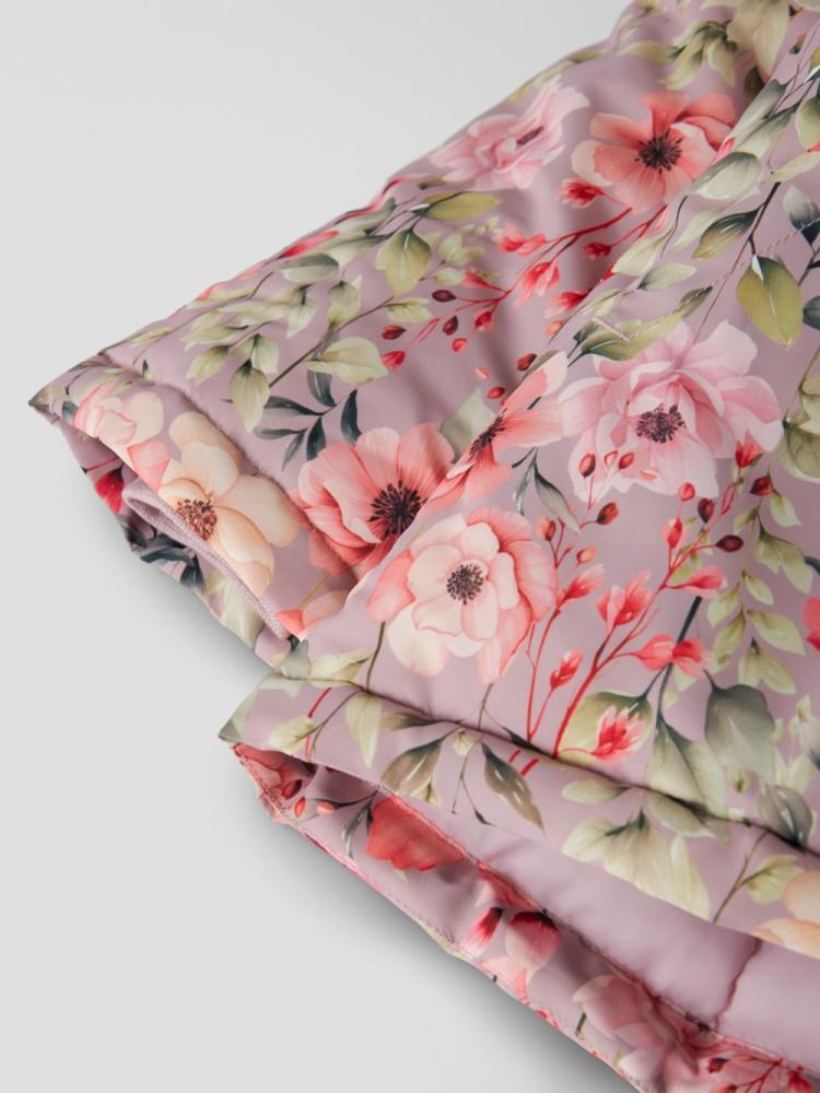 Casaco Impermeável Menina Floral com Capuz