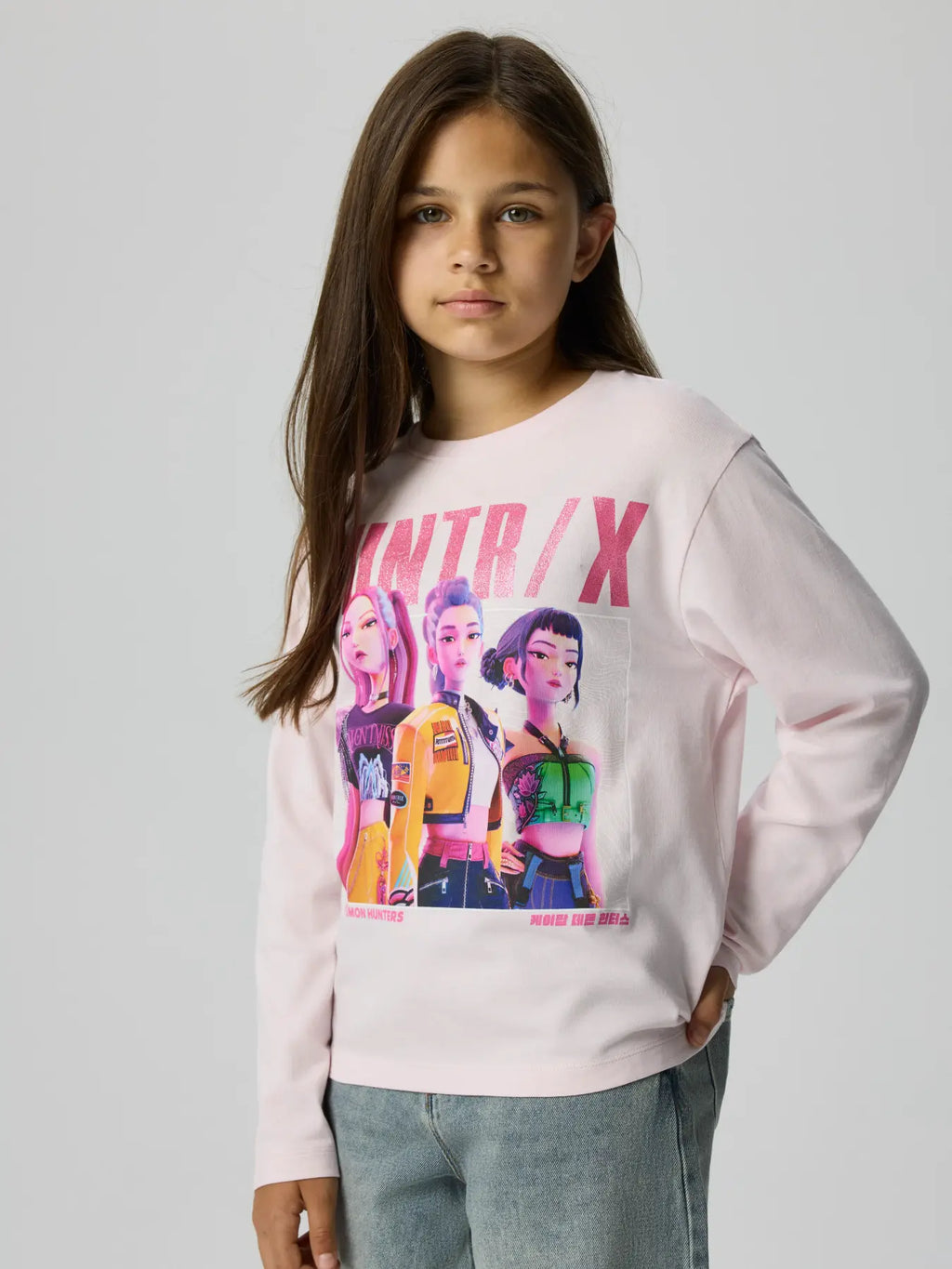 T-shirt Manga Comprida Menina K-Pop