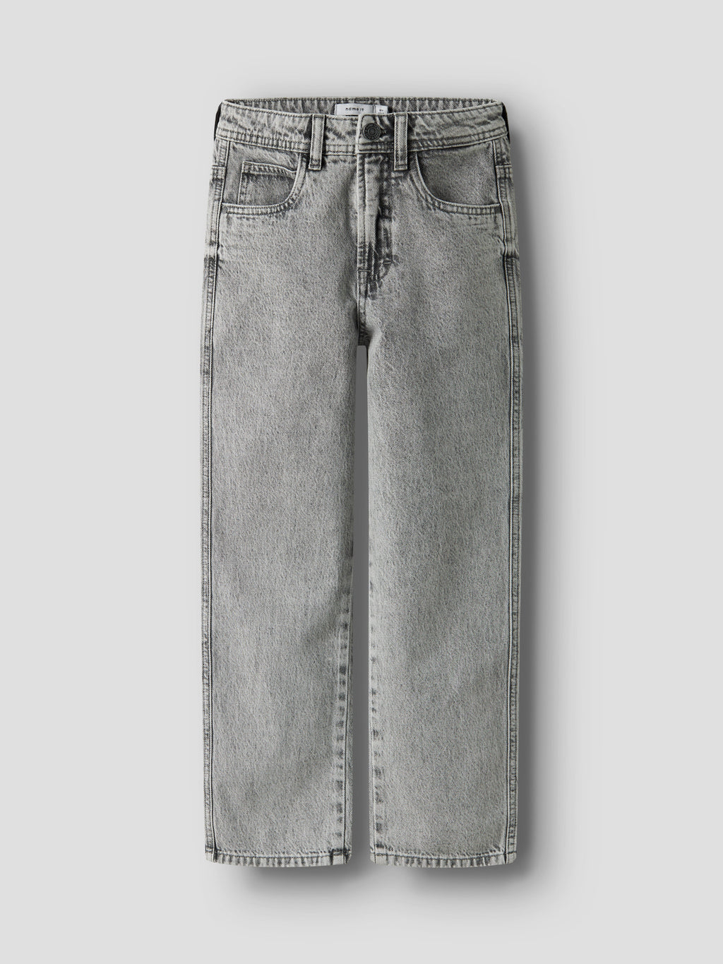 Jeans Menino Corte Loose Ganga Cinza