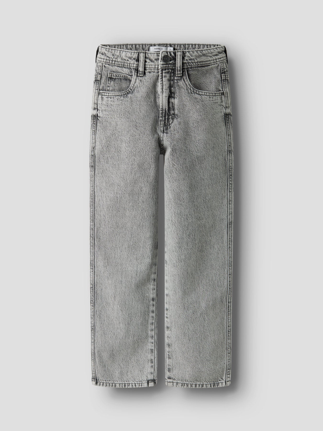 Jeans Menino Corte Loose Ganga Cinza