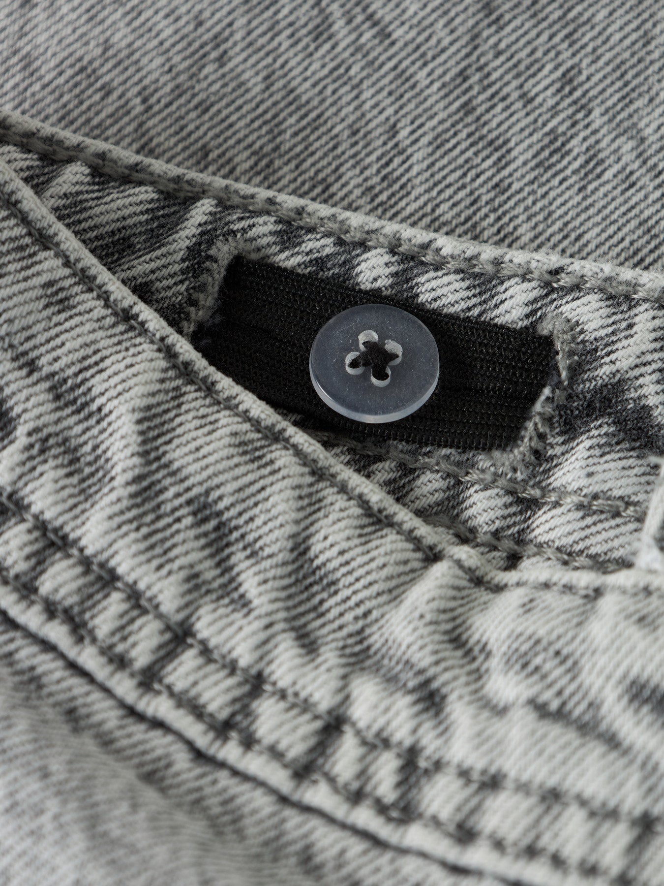 Jeans Menino Corte Loose Ganga Cinza