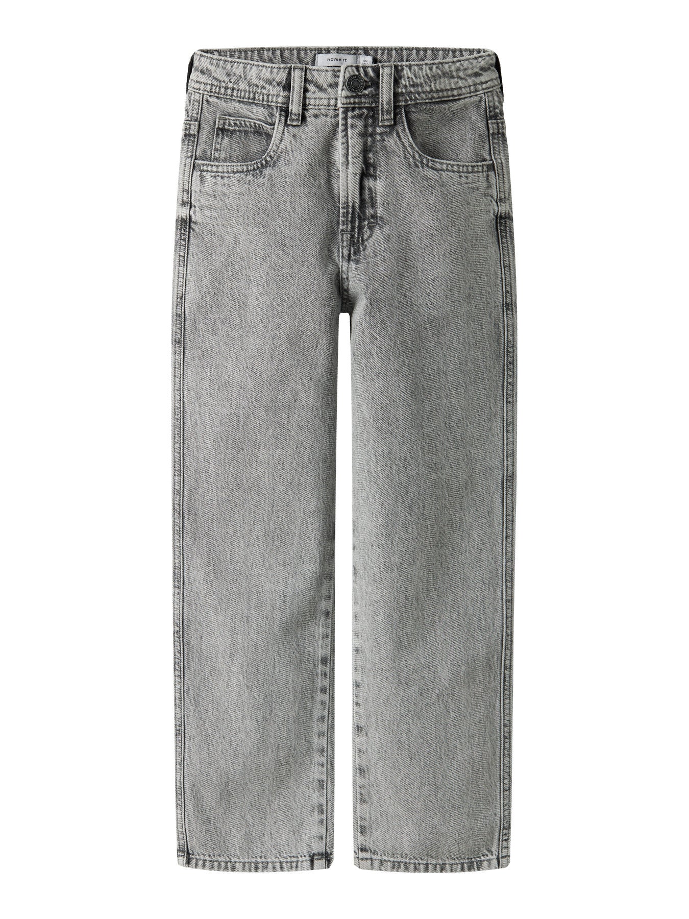 Jeans Menino Corte Loose Ganga Cinza