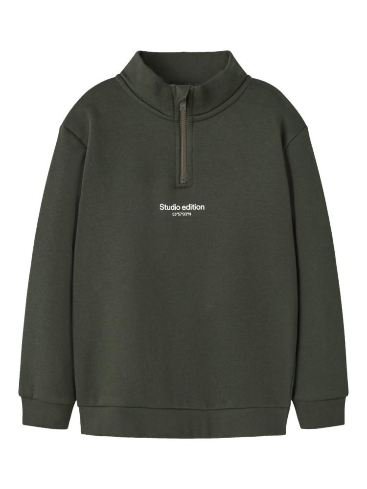 Sweatshirt Menino Gola com Fecho