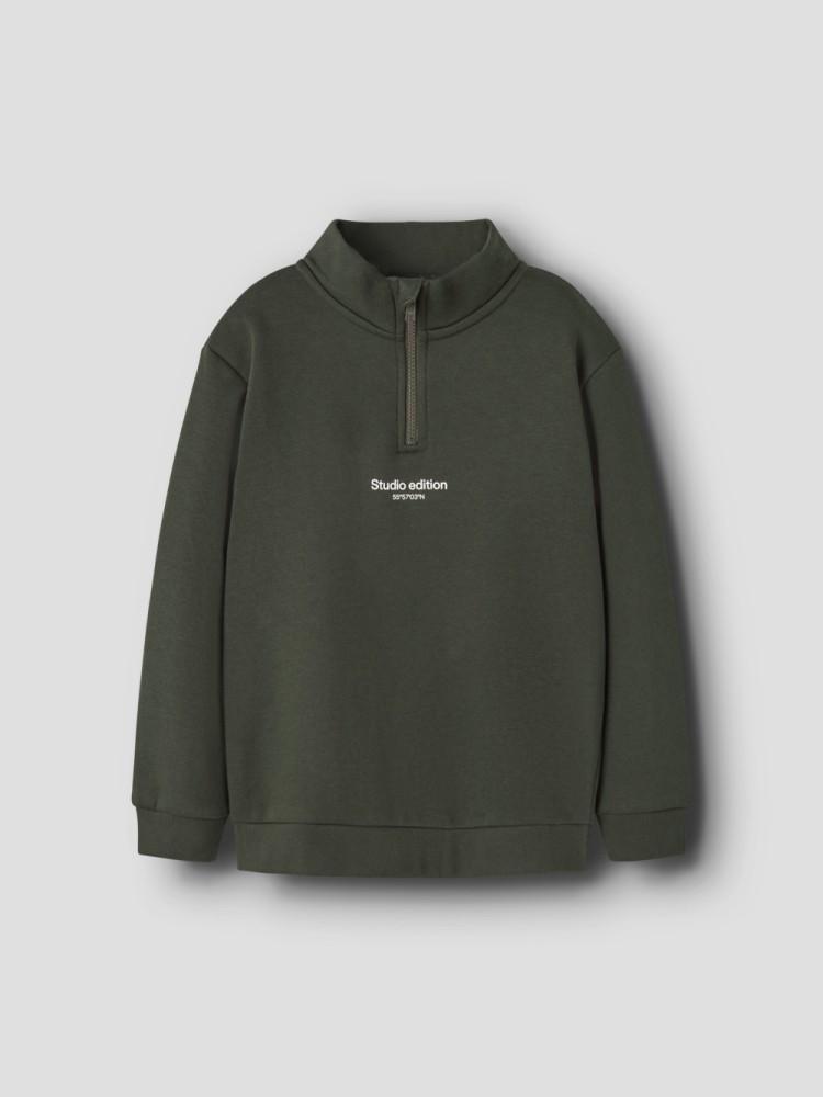 Sweatshirt Menino Gola com Fecho