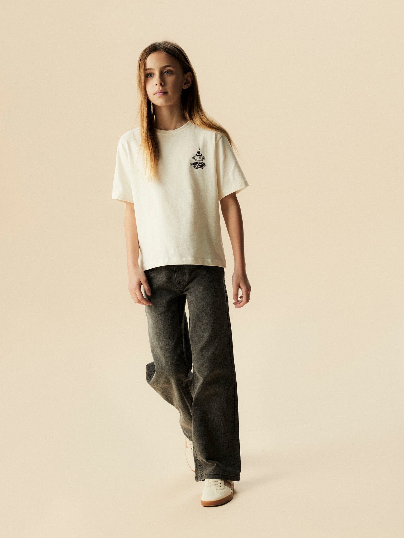 T-Shirt Menina Estampada Algodão
