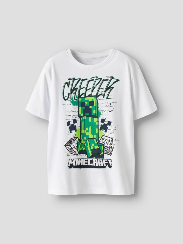 T-shirt Menino Minecraft Creeper
