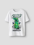 T-shirt Menino Minecraft Creeper