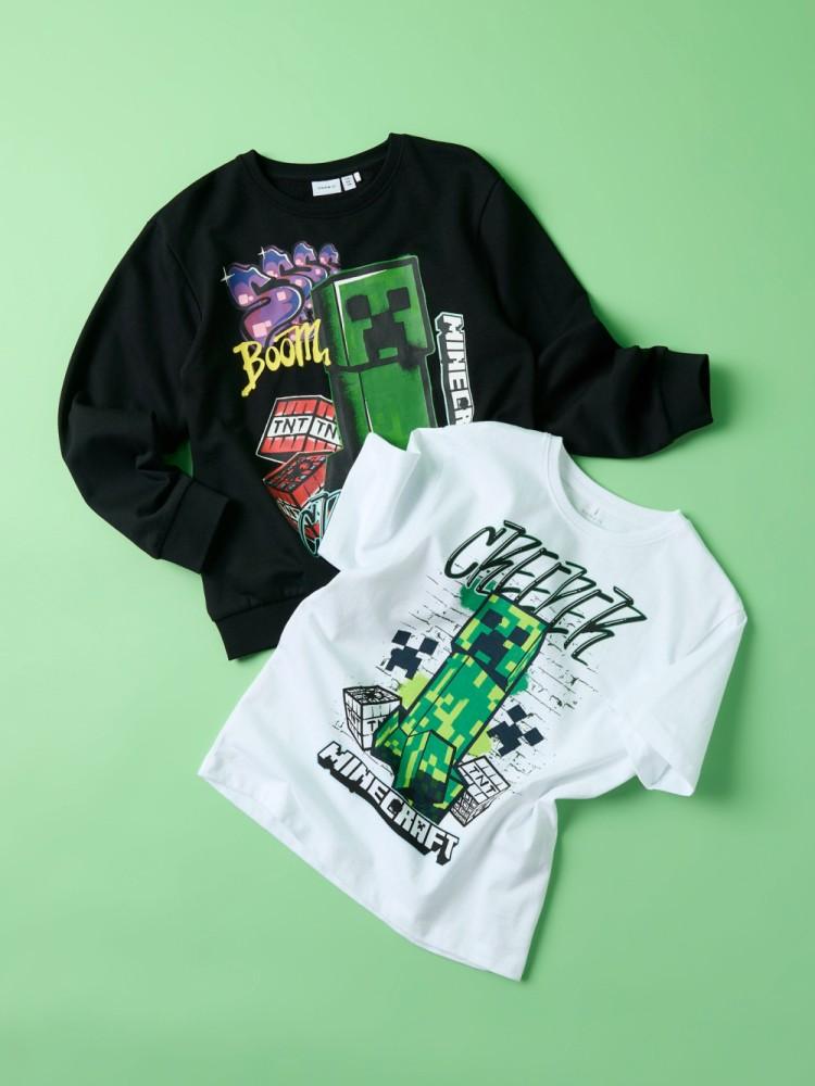 T-shirt Menino Minecraft Creeper