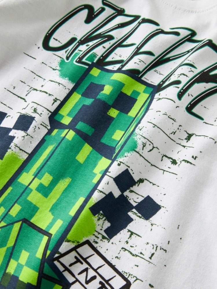 T-shirt Menino Minecraft Creeper