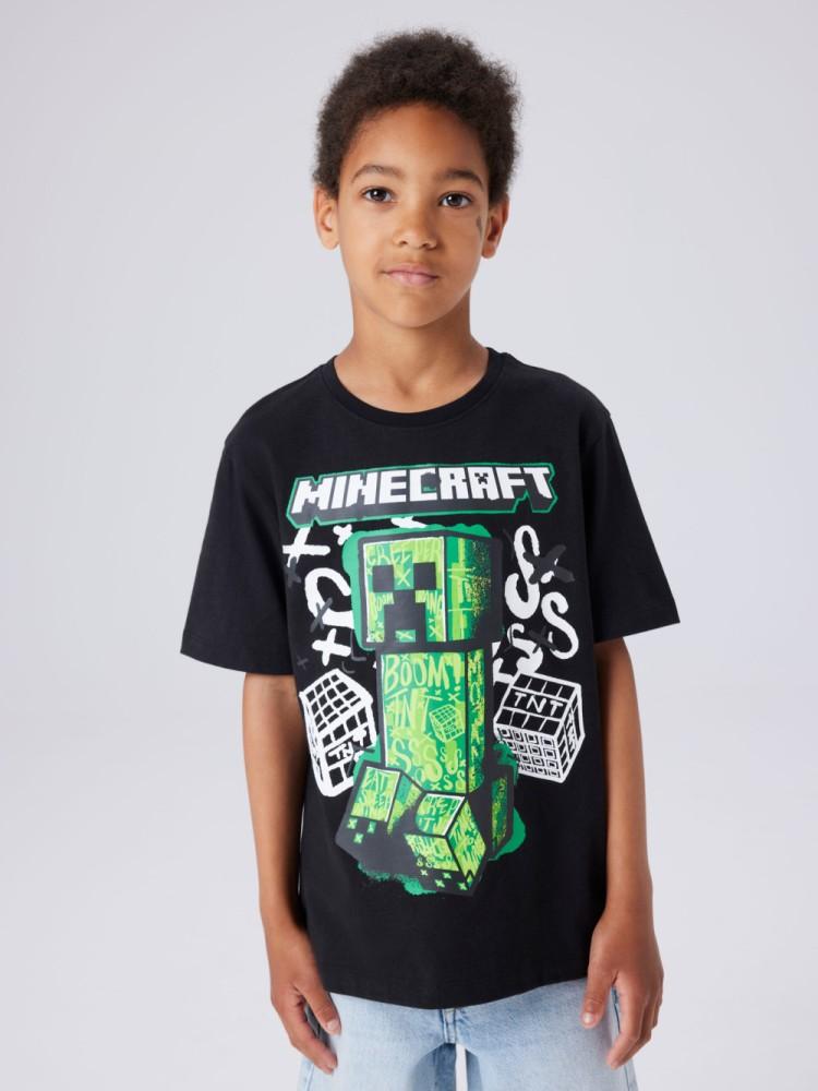 T-shirt Menino Minecraft Creeper