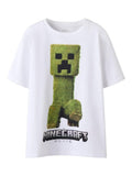 T-shirt Menino Minecraft Branca