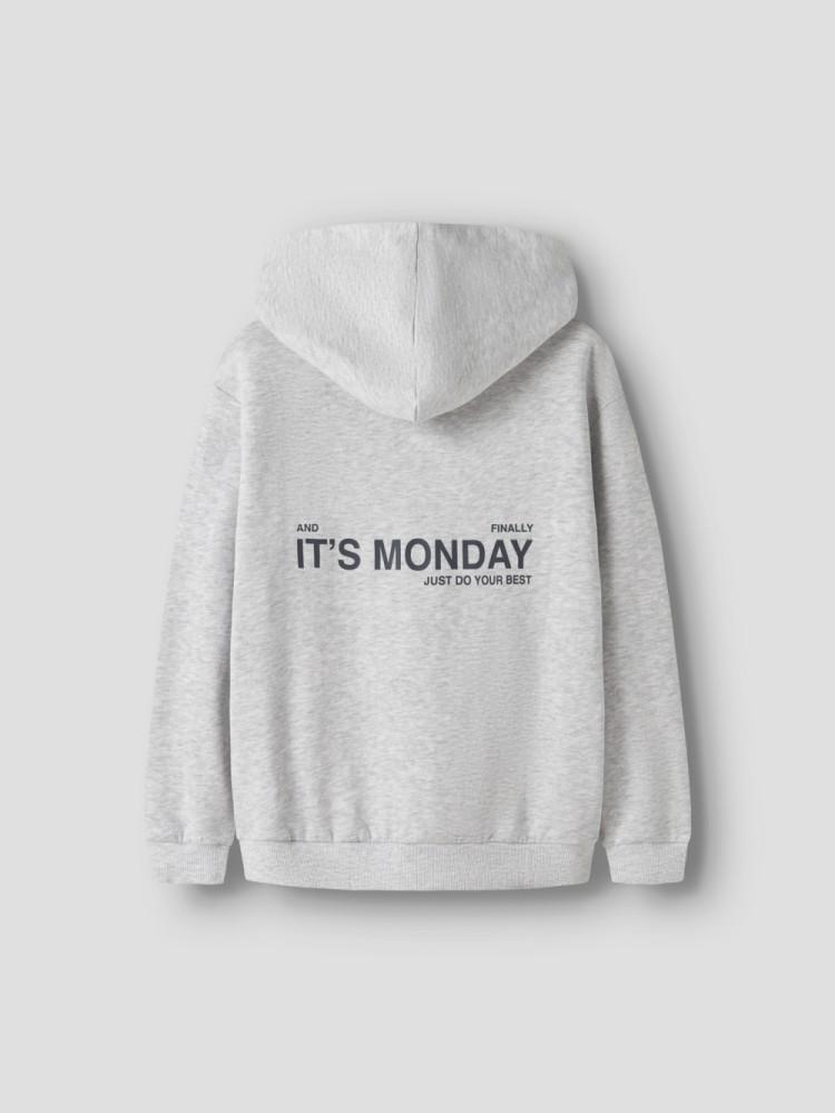 Sweatshirt com Capuz Cinzenta