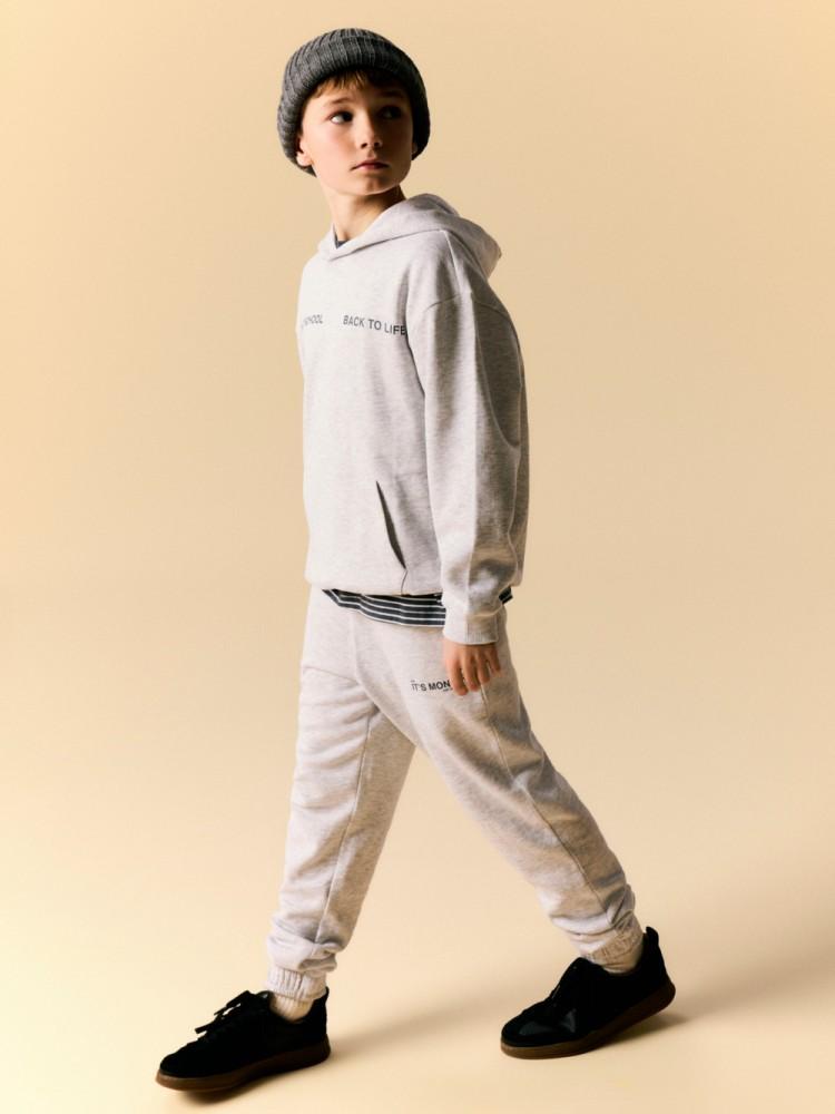 Sweatshirt com Capuz Cinzenta