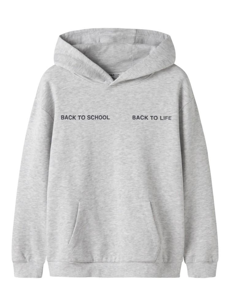 Sweatshirt com Capuz Cinzenta