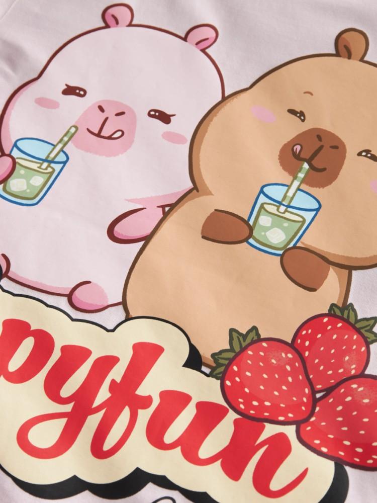 T-shirt Menina Capyfun Capybara