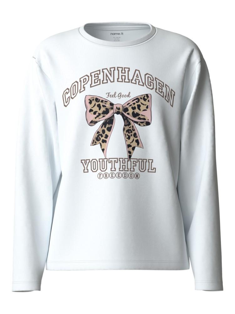 Sweatshirt Laço Manga Comprida Menina