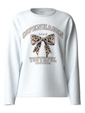 Sweatshirt Laço Manga Comprida Menina
