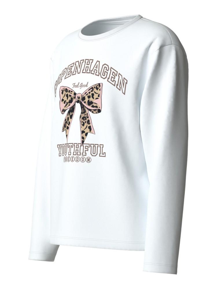 Sweatshirt Laço Manga Comprida Menina