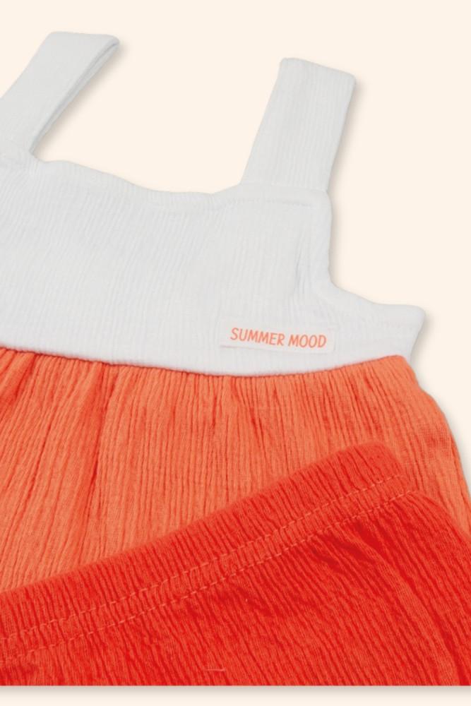 Vestido Menina Verão Coral