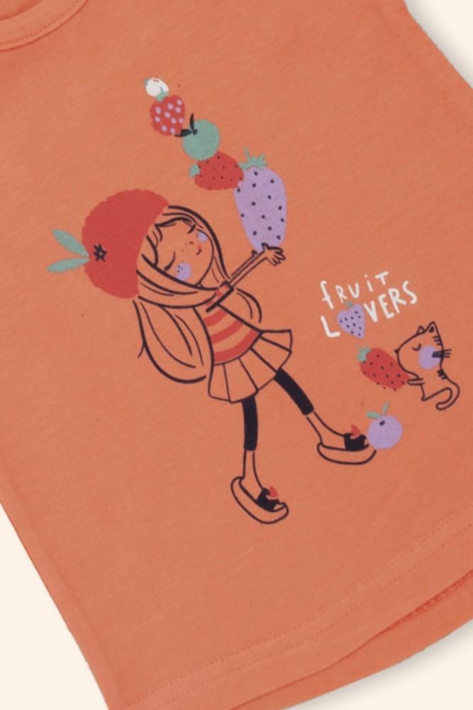 T-shirt Menina Jardim de Frutas