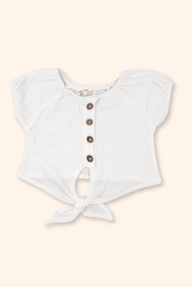 Blusa Menina Laço de Verão