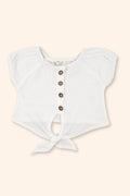 Blusa Menina Laço de Verão