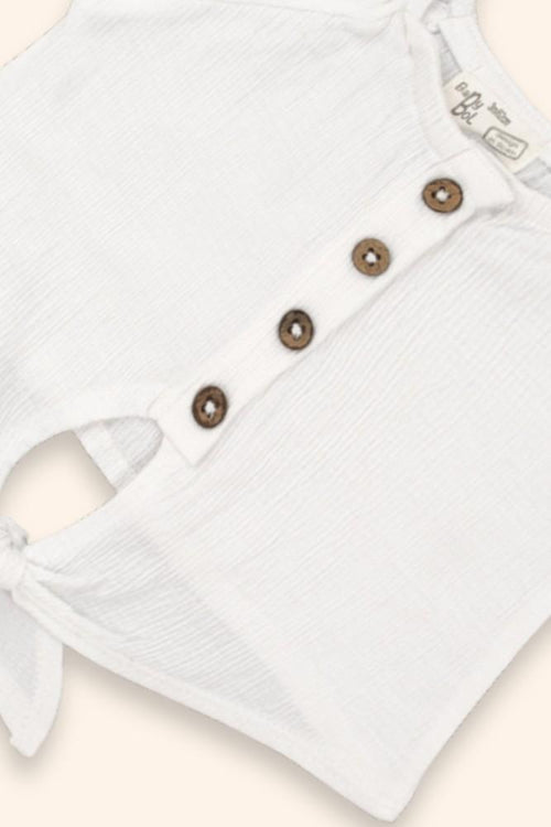 Blusa Menina Laço de Verão