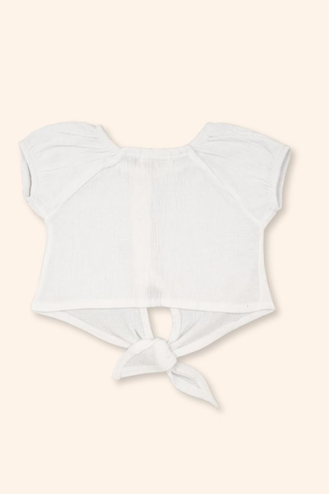 Blusa Menina Laço de Verão