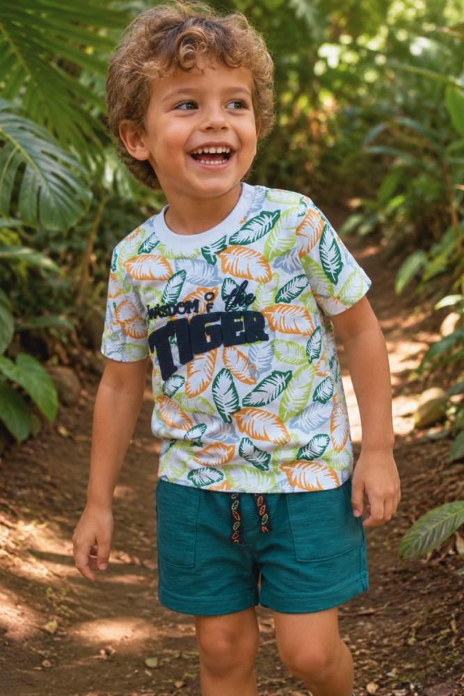 Conjunto Menino Selva Tropical