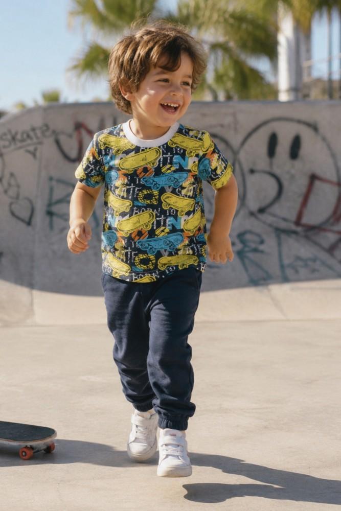 Conjunto  Menino Skate Urbano
