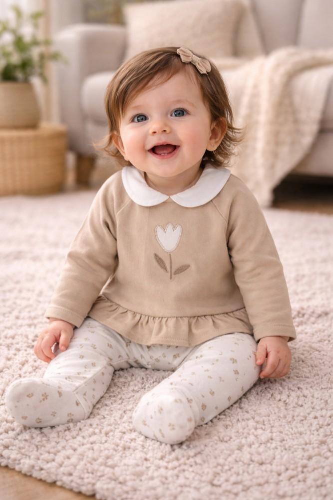Conjunto Bebé Pequena Tulipa
