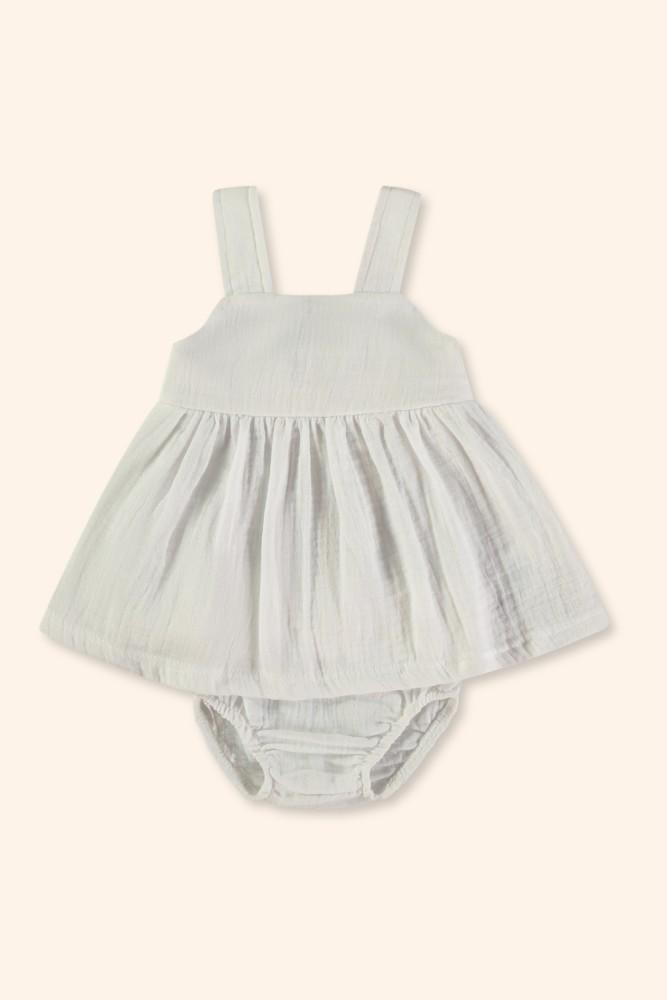 Vestido Menina Nuvem Branca