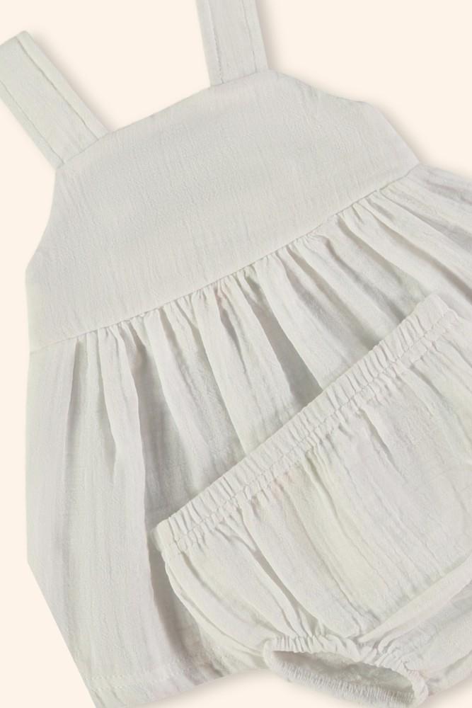 Vestido Menina Nuvem Branca