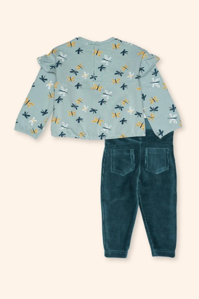 Conjunto Menina Tons Turquesa