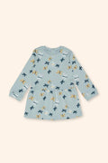 Vestido Borboleta Azul