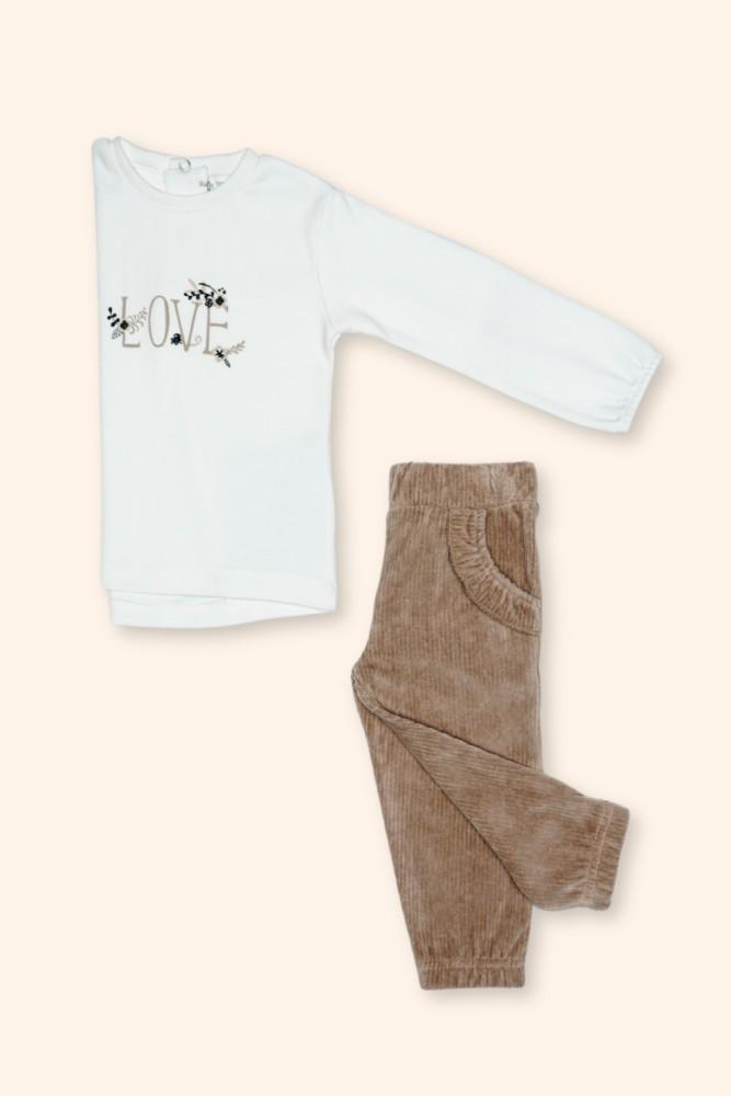 Conjunto Menina Cru e Camel