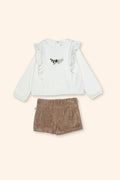 Conjunto Menina Tons Naturais