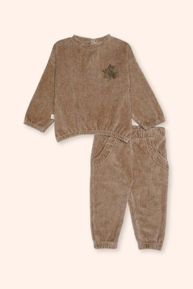 Conjunto Menina Camel