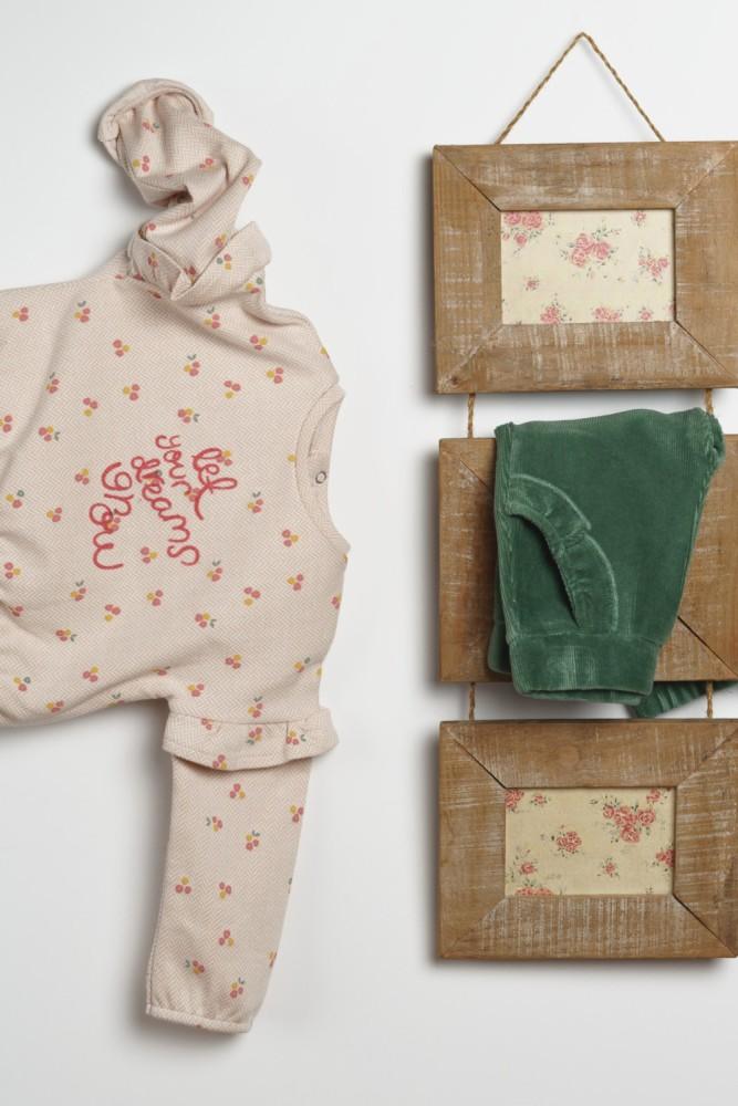 Conjunto Menina Rosa e Verde