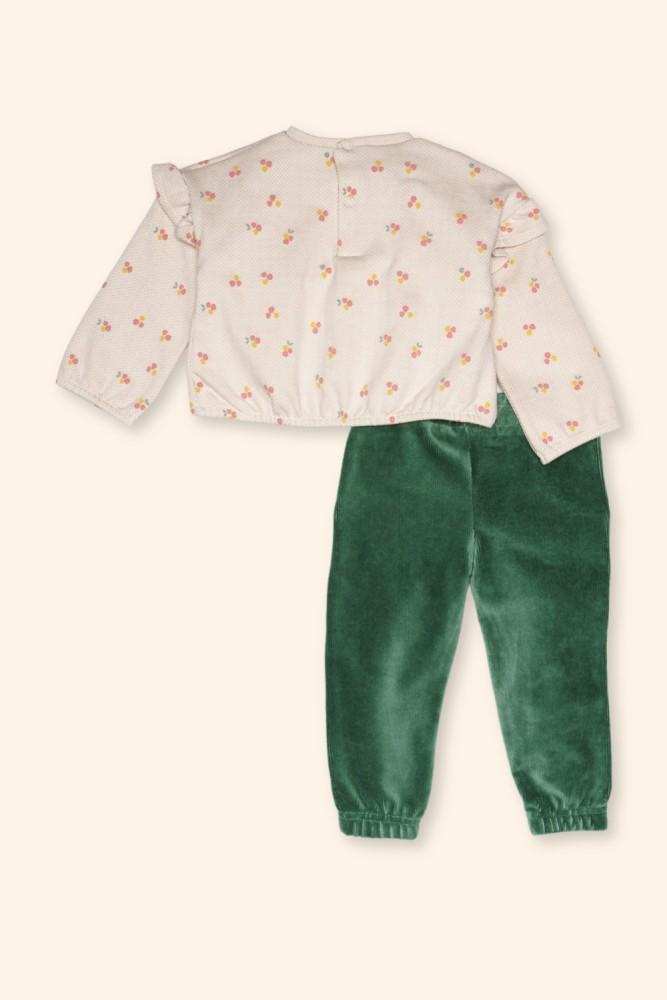 Conjunto Menina Rosa e Verde