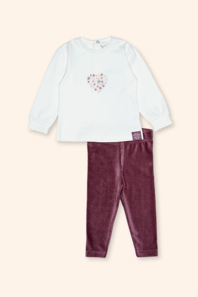 Conjunto Menina Cru e Malva