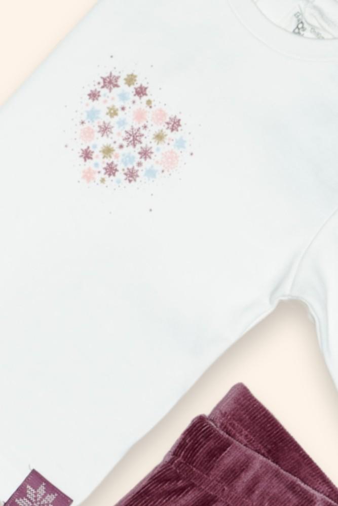 Conjunto Menina Cru e Malva