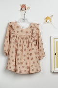 Vestido Menina Flores Rosa