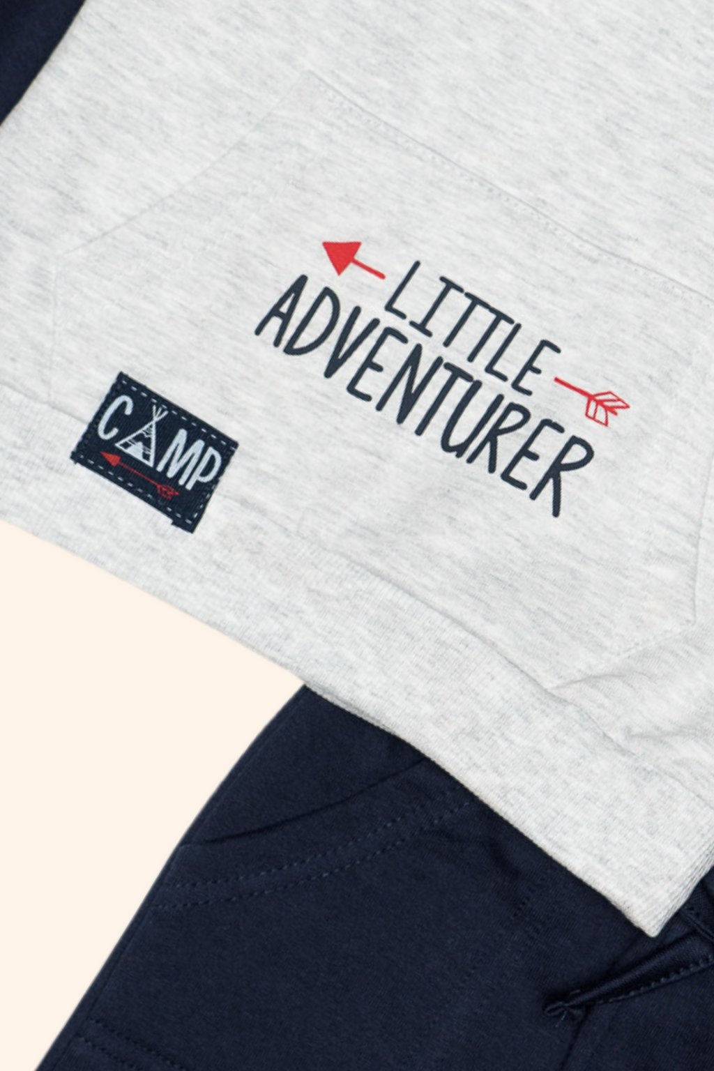Conjunto Menino Color Block Cinzento