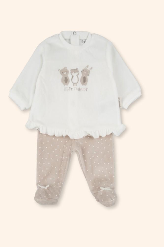 Conjunto Bebé Ursinhos Bege