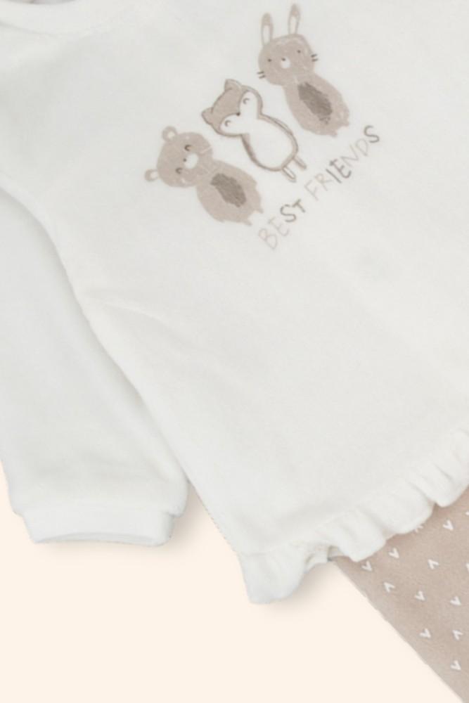 Conjunto Bebé Ursinhos Bege