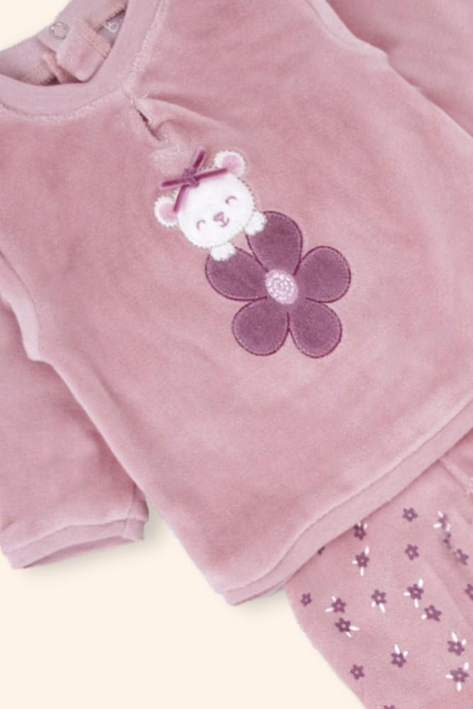 Conjunto Bebé Ursinha Malva