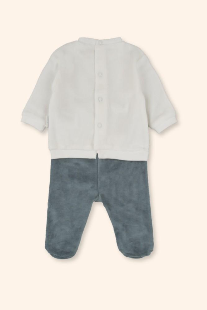 Conjunto Bebé Girafa Azul